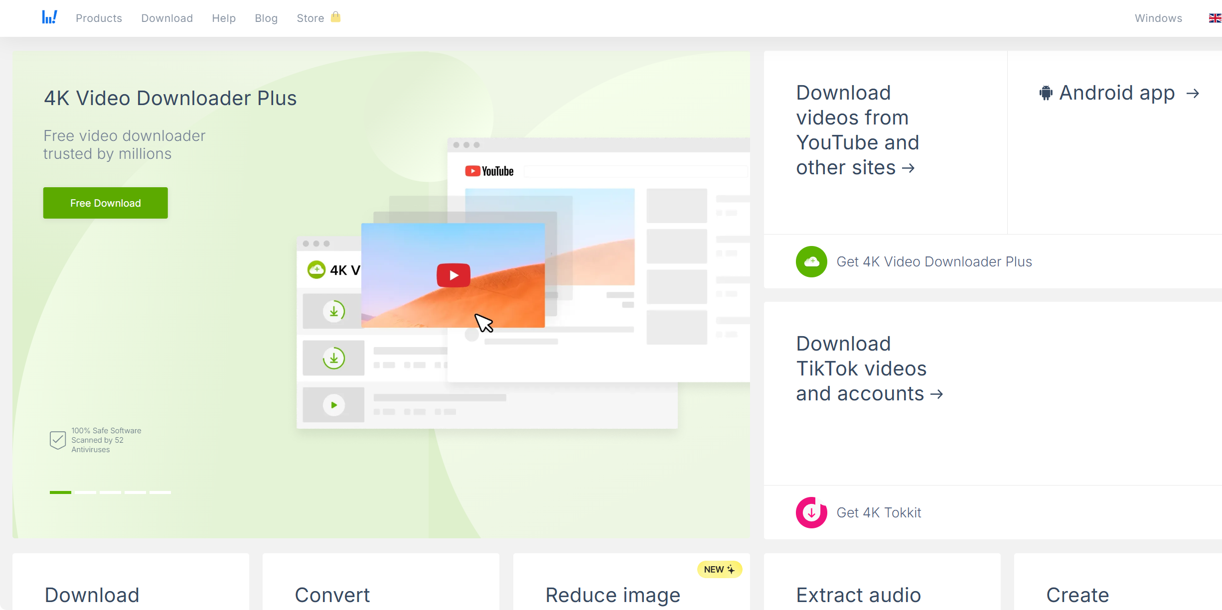 4K Video Downloader主页截图
