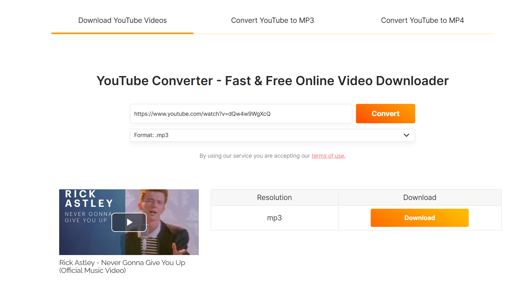 OnlineVideoConverter 工具下载页面
